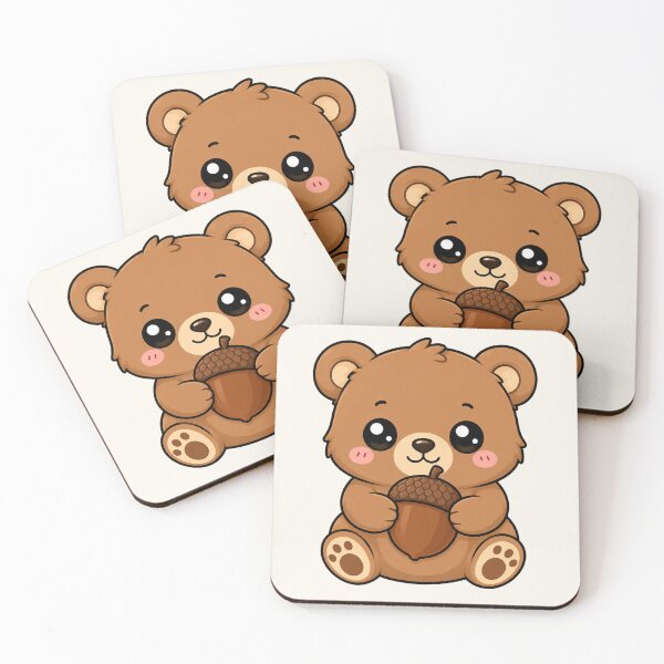 Item preview, Cute Teddy Bear Holding Acorn Autumn Season designed and sold by Seculinator.