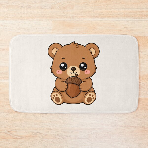 Aperçu de l'œuvre Cute Teddy Bear Holding Acorn Autumn Season créée et vendue par Seculinator.