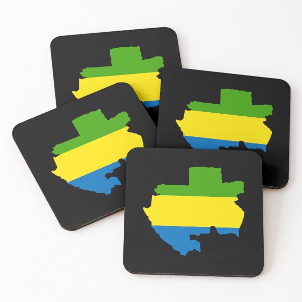 Item preview, Gabon Shaped Flag GA designed and sold by shitpostee.