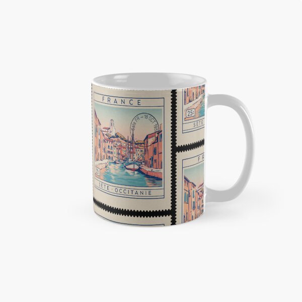 Item preview, Sète France Occitanie Coast Postage Stamp Travel Sticker designed and sold by stickercuffs.