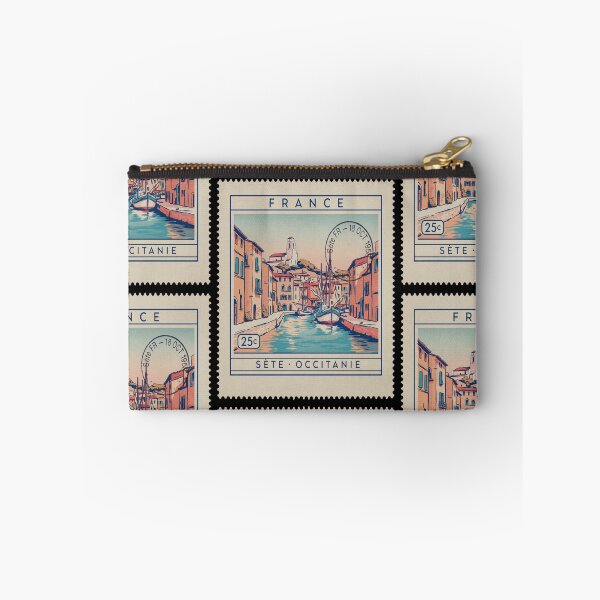 Item preview, Sète France Occitanie Coast Postage Stamp Travel Sticker designed and sold by stickercuffs.