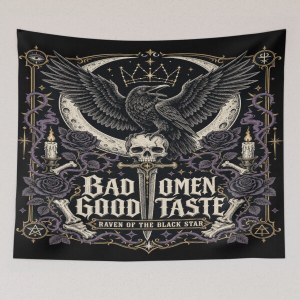 Item preview, Gothic Raven Skull Sword Dark Fantasy Art designed and sold by InkspirationGraphics.