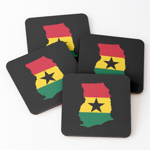 Artikelvorschau, Ghana-förmige Flagge (GH) entworfen und verkauft von shitpostee.