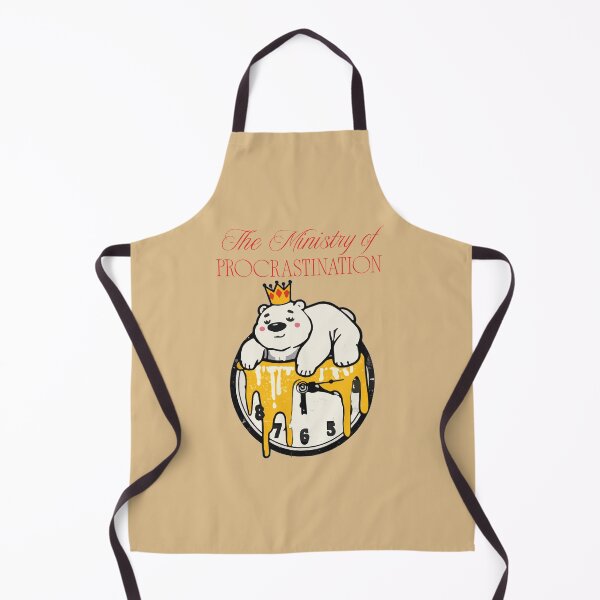 Item preview, Procrastination Ministry Lazy Polar Bear Vector Art designed and sold by AbderraimArt.