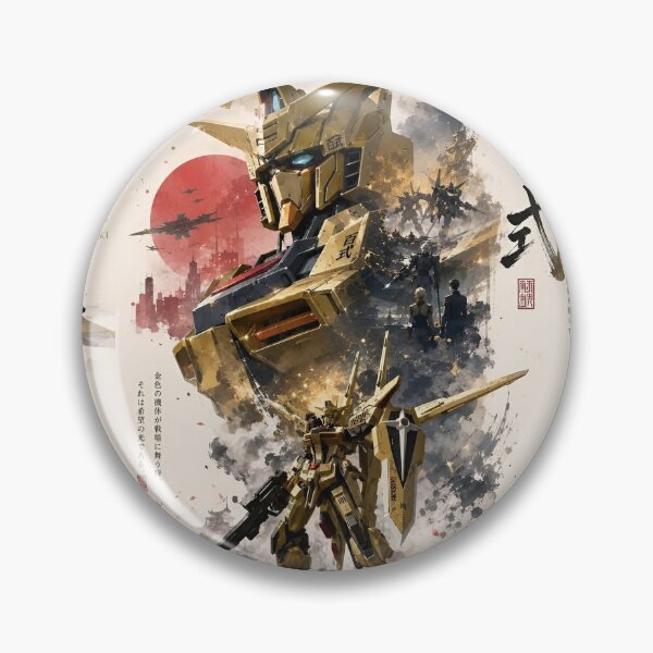 Item preview, Gundam Akatsuki Golden Mobile Suit Anime Mecha Art | ORB-01 Akatsuki Poster designed and sold by Dyan4.