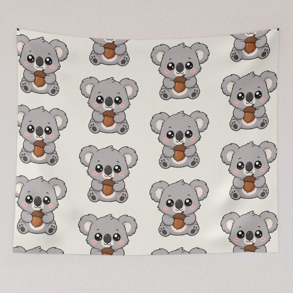 Item preview, Cute Koala Holding Acorn Autumn Fall Season designed and sold by Seculinator.