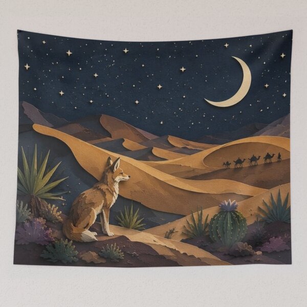 Item preview, Moonlit Desert Silence designed and sold by layalistoresa.