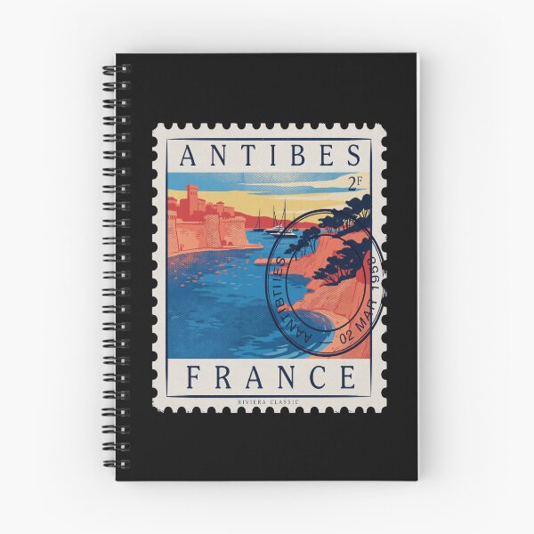 Item preview, Antibes France Riviera Coastal Postage Stamp Sticker designed and sold by stickercuffs.