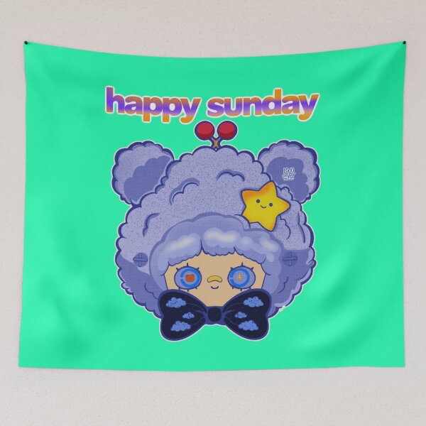 Item preview, Happy Sunday Cute Cloud Character designed and sold by Ledocover.