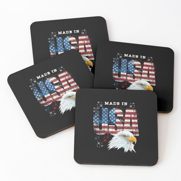 Item preview, Made in USA Patriotic American Flag Bald Eagle America designed and sold by SylviaYLaughlin.