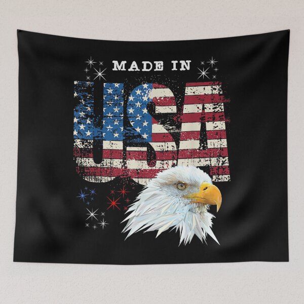 Item preview, Made in USA Patriotic American Flag Bald Eagle America designed and sold by SylviaYLaughlin.