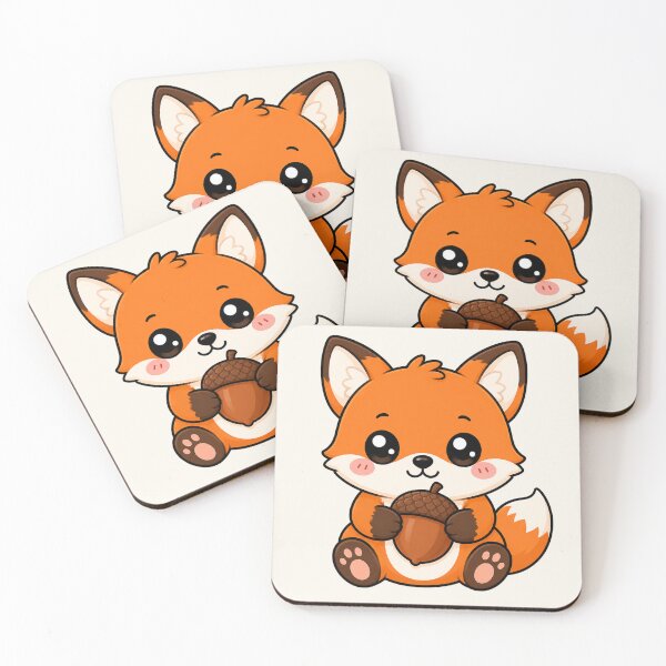 Item preview, Cute Fox Holding Acorn Autumn Fall Season designed and sold by Seculinator.