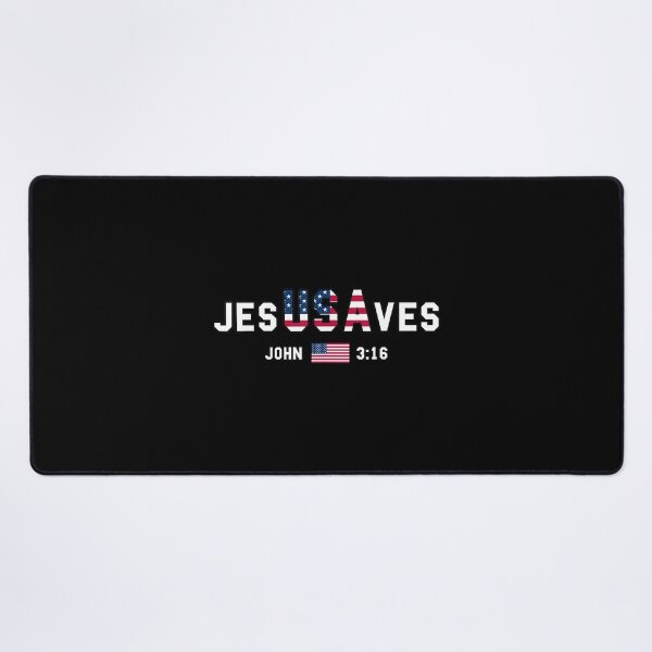 Item preview, Mens Jesus Saves USA American Flag Patriotic Christian Faith designed and sold by SylviaYLaughlin.