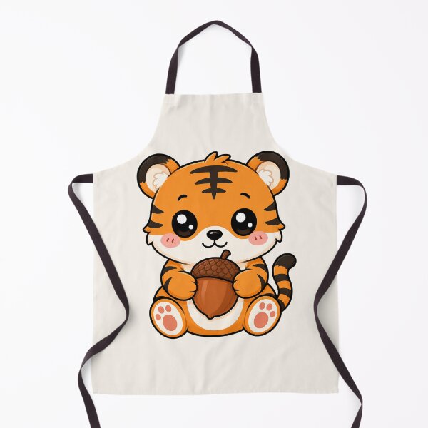 Item preview, Cute Tiger Holding Acorn Autumn Fall Season designed and sold by Seculinator.