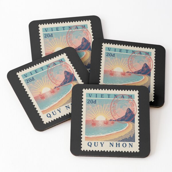 Item preview, Quy Nhon Vietnam Coastal Postage Stamp Travel Sticker designed and sold by stickercuffs.