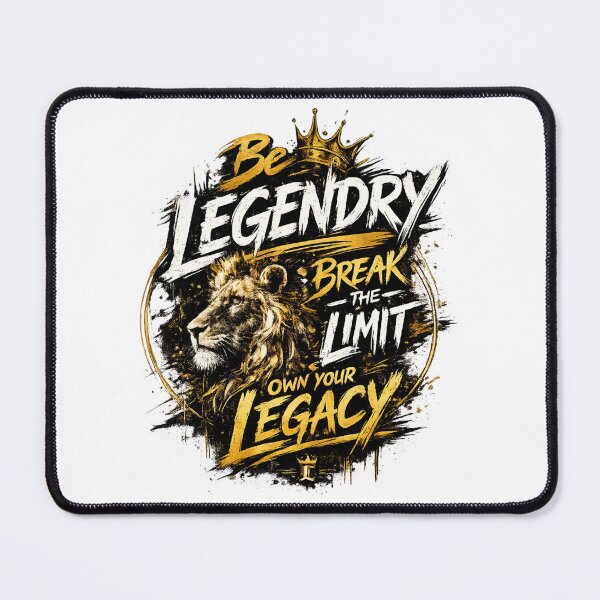 Item preview, Be Legendary – Lion King Motivation Graphic | Break the Limit Own Your Legacy T-Shirt Design designed and sold by Aurelux_24.