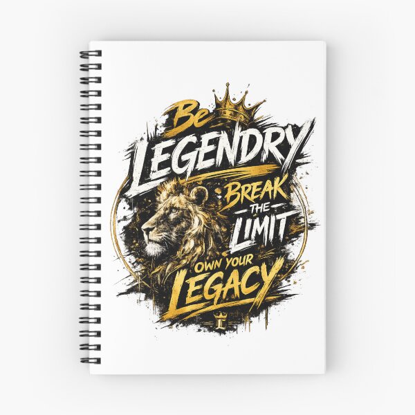 Item preview, Be Legendary – Lion King Motivation Graphic | Break the Limit Own Your Legacy T-Shirt Design designed and sold by Aurelux_24.