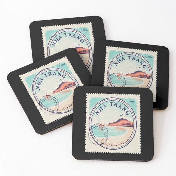 Item preview, Nha Trang Vietnam Coastal Postage Stamp Travel Sticker designed and sold by stickercuffs.