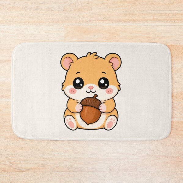 Item preview, Cute Hamster Holding Acorn Autumn Fall Season designed and sold by Seculinator.