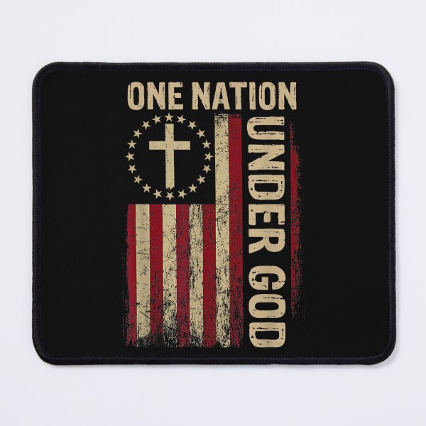 Item preview, One Nation Under God Flag 4th of July Patriotic Christian designed and sold by SylviaYLaughlin.