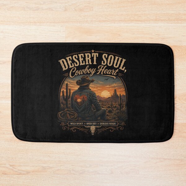 Item preview, Desert Soul, Cowboy Heart T-Shirt – Vintage Western Sunset Design, Retro Cowboy Aesthetic Tee, Wild West Graphic Shirt designed and sold by Artimax-Studio.