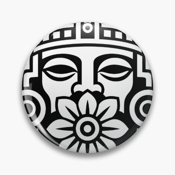 Item preview, Sacred Bloom WHITE - Psychedelic Inca Mask -  Tribal Festival Art designed and sold by UndergroundRavers.