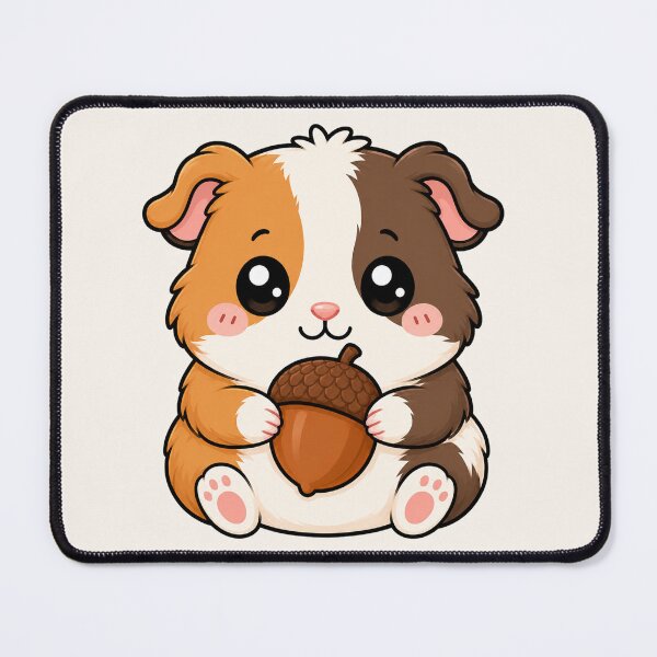 Item preview, Cute Guinea Pig Holding Acorn Autumn Season designed and sold by Seculinator.