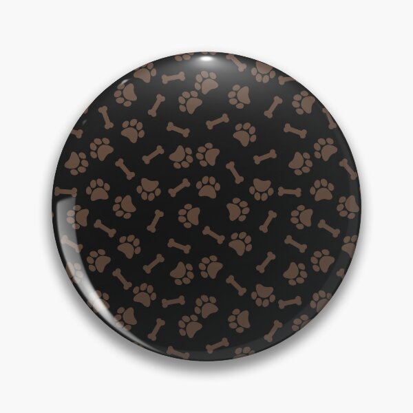 Item preview, Black and Brown dog paws designed and sold by pattern-archive.