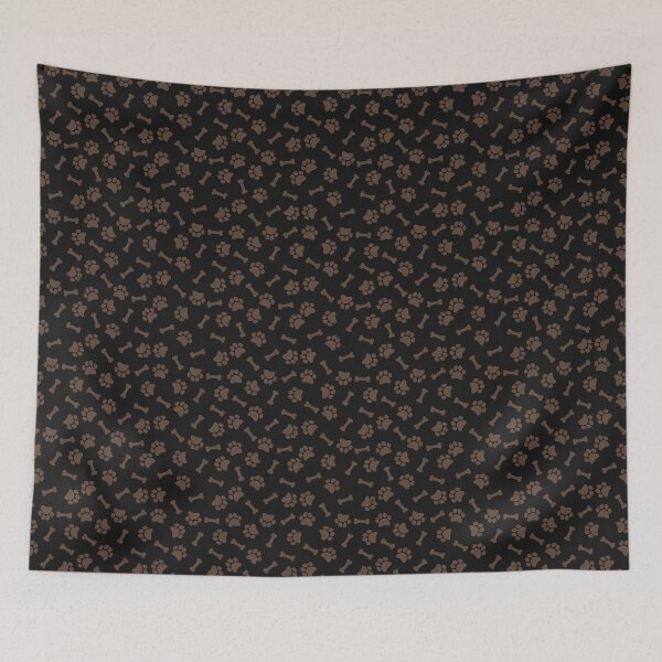 Item preview, Black and Brown dog paws designed and sold by pattern-archive.