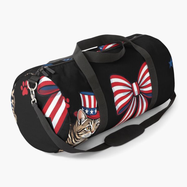 Item preview, Patriotic Cat 4th of July Bow American Flag Girls Women designed and sold by SylviaYLaughlin.