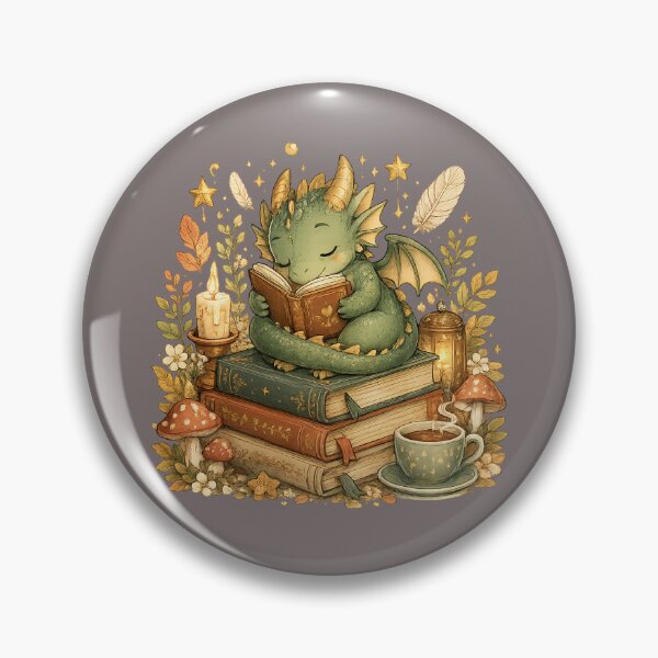 Item preview, Cute Reading Dragon Fantasy Sticker designed and sold by AuudiVasustudio.