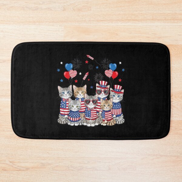 Item preview, Patriotic Cats American Flag Women 4th of July Girls Cat designed and sold by SylviaYLaughlin.