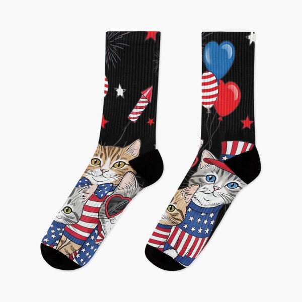 Item preview, Patriotic Cats American Flag Women 4th of July Girls Cat designed and sold by SylviaYLaughlin.