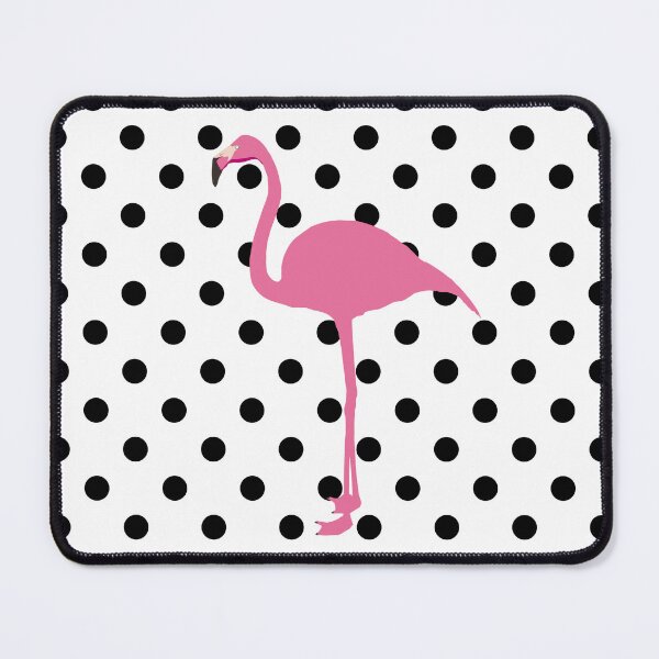 Item preview, Fresh Pink Flamingo Polka Dot Pattern designed and sold by GraffiTimi.