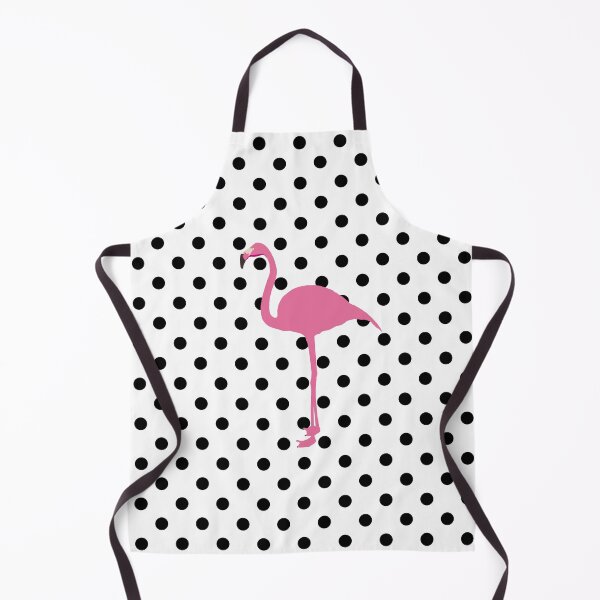 Item preview, Fresh Pink Flamingo Polka Dot Pattern designed and sold by GraffiTimi.