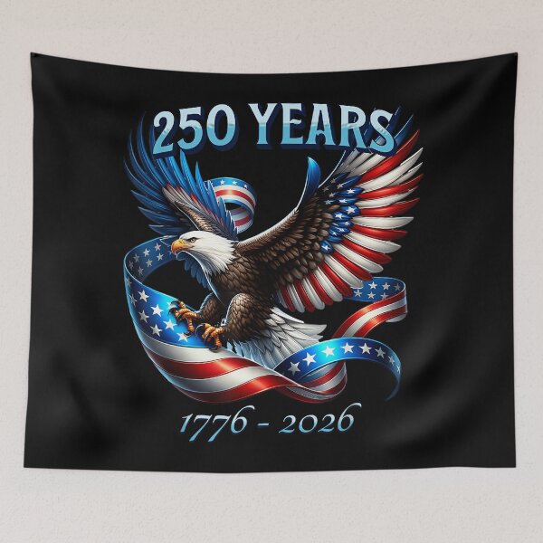 Item preview, Patriotic Eagle and Flag 250 Years 1776-2026 designed and sold by SylviaYLaughlin.