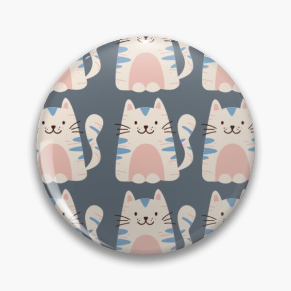 Item preview, Cute Cartoon Cat Pattern Kawaii Kitty Print designed and sold by Zaya_art.
