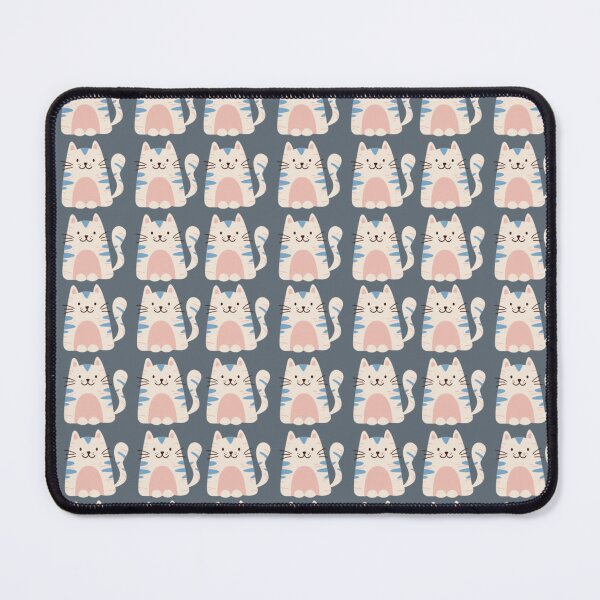 Item preview, Cute Cartoon Cat Pattern Kawaii Kitty Print designed and sold by Zaya_art.