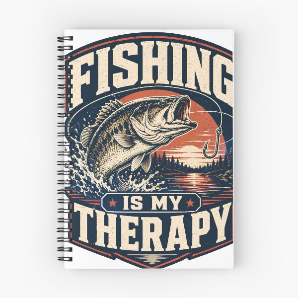 Item preview, Fishing Is My Therapy Vintage Bass Fishing Gift designed and sold by 404CLOTHINGG.