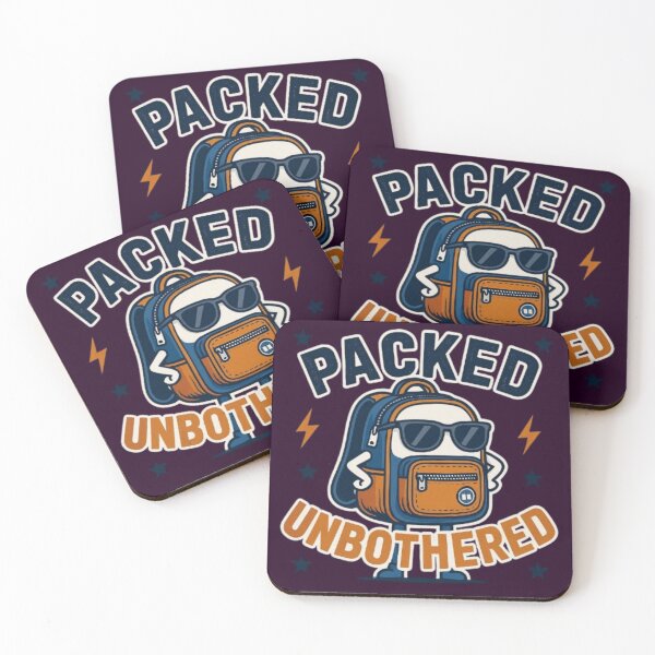 Item preview, Packed and Unbothered Funny Back To School Backpack Student T-Shirt designed and sold by HopeAndHustle.