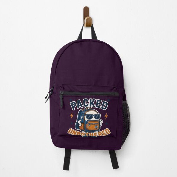 Item preview, Packed and Unbothered Funny Back To School Backpack Student T-Shirt designed and sold by HopeAndHustle.