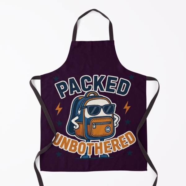 Item preview, Packed and Unbothered Funny Back To School Backpack Student T-Shirt designed and sold by HopeAndHustle.