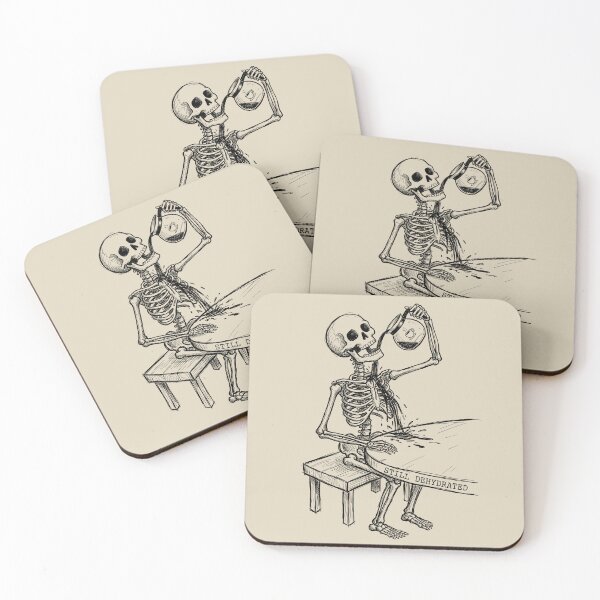 Item preview, Bone Dry Coffee - Spooky Cute Skeleton designed and sold by bapupa.