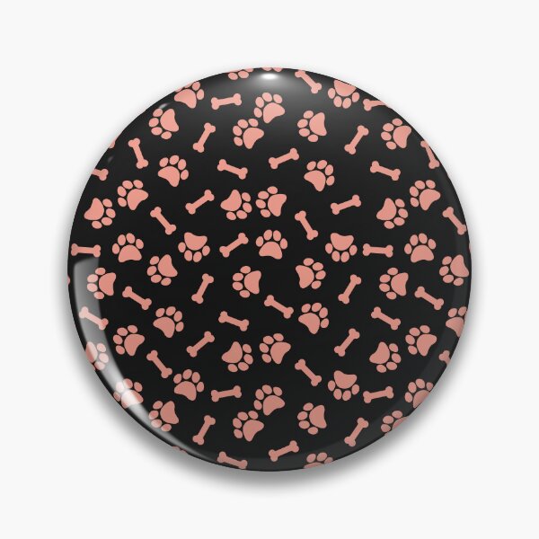 Item preview, Black and Coral dog paws designed and sold by pattern-archive.