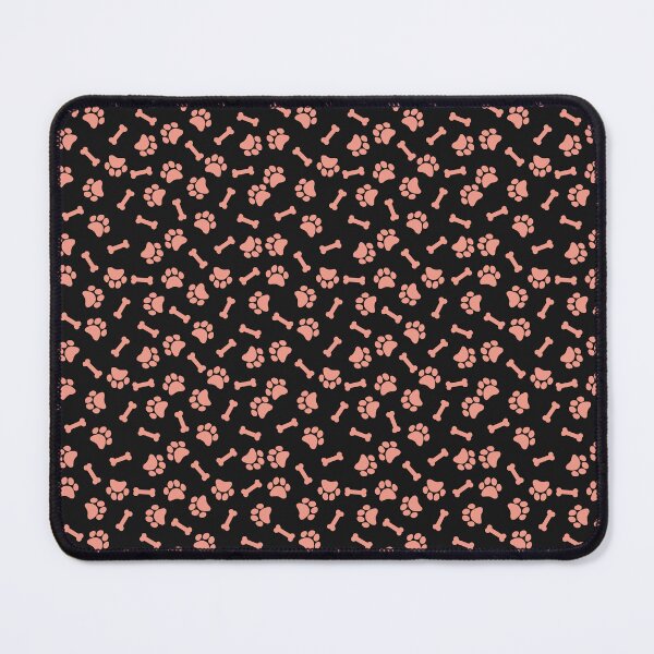 Item preview, Black and Coral dog paws designed and sold by pattern-archive.