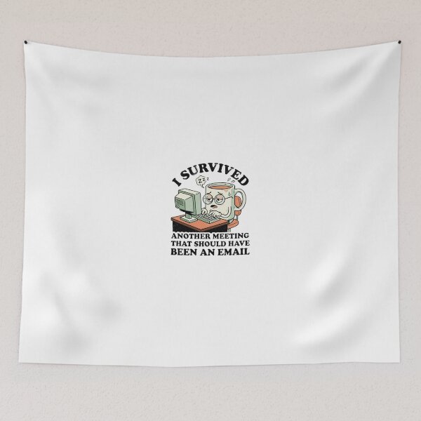 Item preview, Funny Retro Office Humor I Survived Another Meeting designed and sold by SandyPlace.