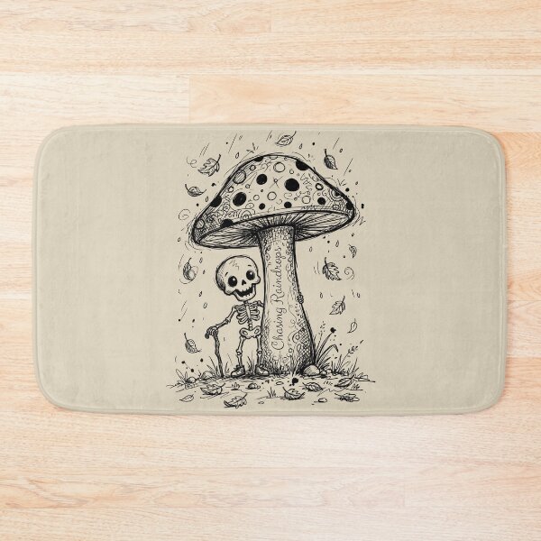 Item preview, Mushroom Umbrella - Spooky Cute Skeleton designed and sold by bapupa.