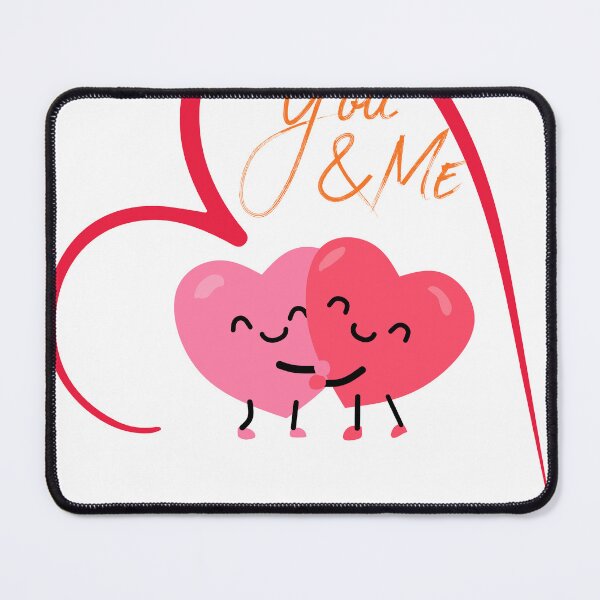 Item preview, You & Me Cute Kissing Hearts Couple Shirt designed and sold by Kirtikdesigns.