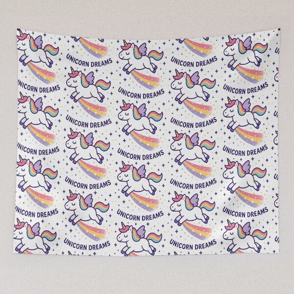 Item preview, Flying Unicorn – Magical Rainbow Fantasy Kids Design designed and sold by Taans-Creation.