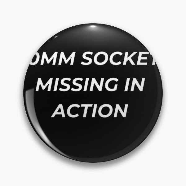Item preview, 0mm Socket Missing In Action Funny Mechanic Tool Garage designed and sold by IronAndSoil.